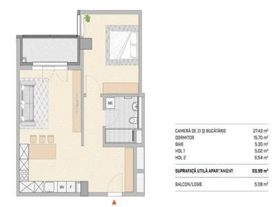 De inchiriat apartament 2 camere spatios| nou & modern| Liberty | parcare subterana