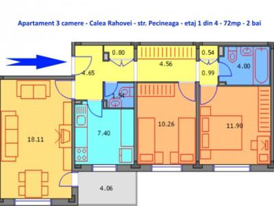 Vanzari Apartamente 3 camere - RAHOVA