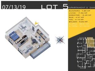 2 camere - parcare gratuita Pallady - Metrou Teclu