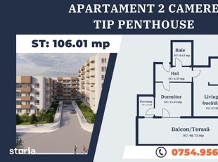 Apartament 2 camere tip Penthouse - Copou