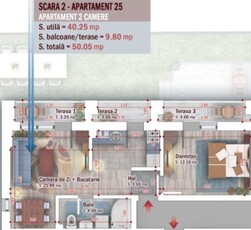 AP CU 2 CAM. TIP STUDIO ,BLOC P+4 , PARC TEILOR,STB // PALLADY