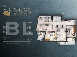 Apartament 4 camere intr-un Ansamblu rezidential Premium, zona Fabricii