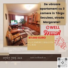 De vânzare apartament cu 3 camere în Târgu Secuiesc, strada Margaretei!