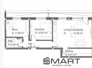 Penthouse 73mp cu terasa 36mp strada Doamna Stanca