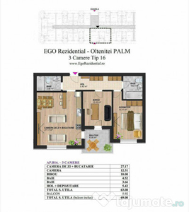 Ap 3 Camere - Oltenitei PALM - Parc