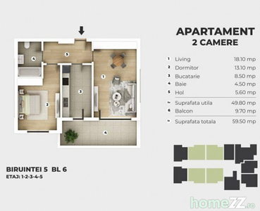 Berceni - Ap 2 Camere - langa Metrou