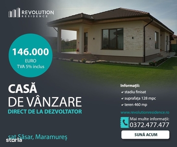 COMISION 0% Casa FINISATA, 128mpc - sat Sasar Maramures