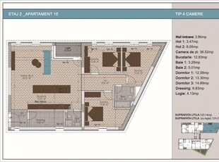 Apartament de inchiriat 4 camere 2 bai 2 balcoane Calea Dumbavii Sibiu