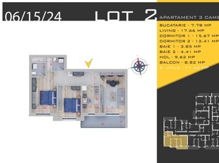 AP. 3 CAM. ET 1 - COMPLEX PREMIUM P+3 CU LOC DE PARCARE GRATUIT!