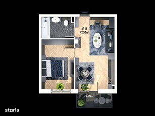 Apartament 2 camere finisat, ansamblu nou, zona accesibila, ESTIMO