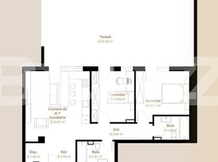 Apartament 3 camere, 72,01 mp + terasa 62,29 mp, zona Vivo