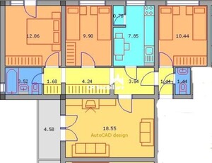 Apartament de 4 camere Titan parc Liceul Dante metrou