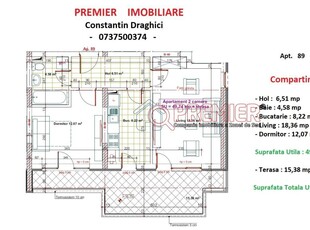 Mobilat-Utilat! 3 camere +curte 31mp,bloc nou,Berceni-Metrou