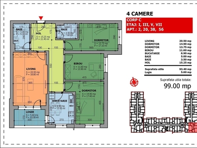 Apartament de 4 Camere Direct Dezvoltator.