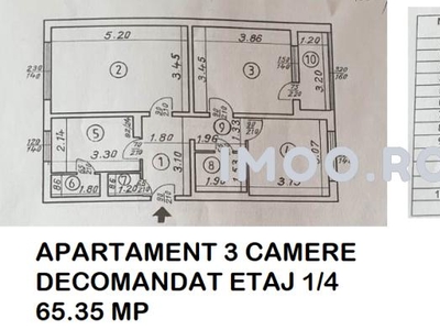 RAHOVA MALCOCI VANZARE APARTAMENT 3 CAMERE