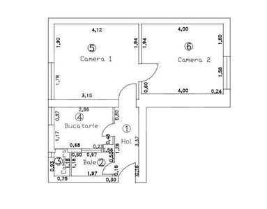 Apartament 2 camere de vanzare - zona ultracentrala!