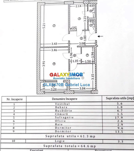 Apartament 3 camere 65 mp | Decomandat | Berceni - Almasul M