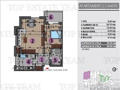 Apartament de 2 camere de vanzare in Berceni Grand Arena