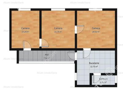 Vanzare apartament 3 camere, Turnisor, Sibiu