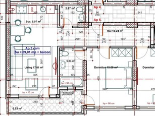 Apartament 3 camere Trei cam.dec, Dealul Cucului