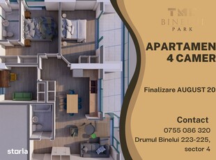 Straulesti Apartment 2 camere finisaje premium constructie cu material