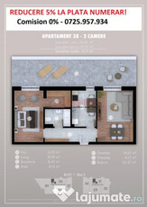 Apartament cu terasa 33 mp - dressing - Popesti Leordeni -