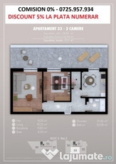 Apartament cu terasa de 33 mp in Popesti Leordeni -