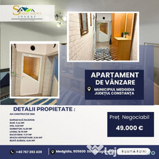 COMISION 0 DE LA CUMPARATOR! Apartament de vânzare – Parter, Medgidia