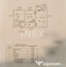 EXERCITIU | Apartament 2 camere | decomandat | etajul 2 din