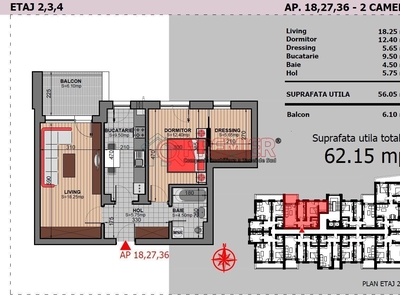 4 camere Penthouse Terasa 53mp Parcare Gratis 10 min M. N. Teclu