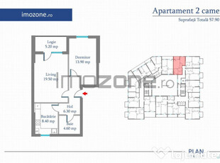 Apartament 2 Camere | 58 mp | Bloc Nou | Metrou Pacii / P...