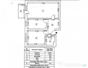 Apartament 2 camere -decomandat -zona Drumul Taberei-Plazza