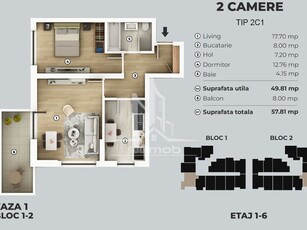 Apartament 2 camere Metrou Berceni 2 camere decomandat Agentia SUDIMOB va p