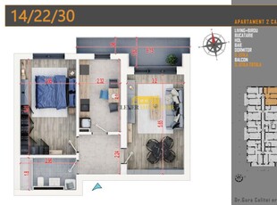 Apartament Spatios 2 Camere Parcare Acoperita BONUS