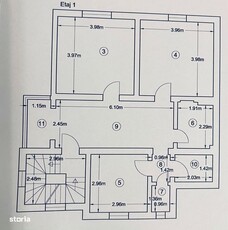 Inchiriez apartament 3 camere, singur pe etaj, in vila zona Plevnei