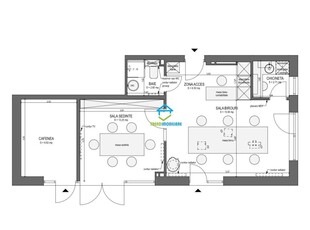 Ap.MOBILAT 2 camere luminoase+ pivnita Et.2 Mihai Viteazu Catedrala