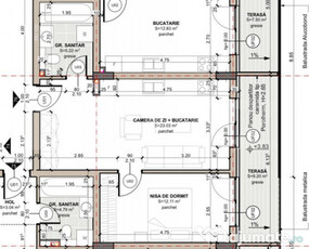 PROIECT NOU, apartament 2 camere finisat, 40 mp utili, zona