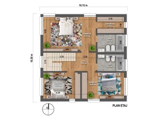 Apartament 2 camere, de vanzare, etajul 1, Bucsinescu, Iasi