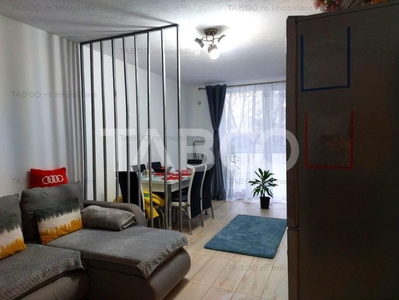 Apartament 40 mp 2 camere parter mobilat utilat loc parcare Cisnadie