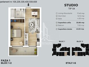 Apartament 2 camere Metrou Berceni, 2 camere tip studio