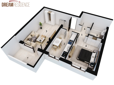 Apartament 2 camere, Dream Residence Rahova - mutare imediata