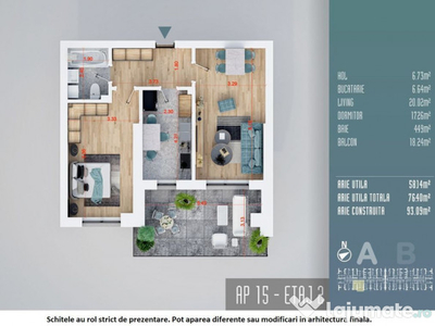 Apartament 2 camere_76.4 mp! Super Oferta