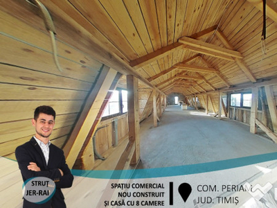 Spațiu comercial și casă cu 8 camere, în Periam(ID: 27196)