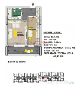 7 minute Metrou Ap Patriei - Garsoniera - 51055 euro