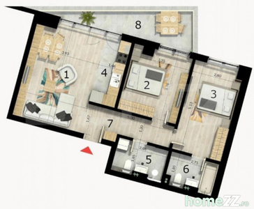 Apartament 3 camere