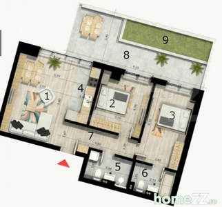 Apartament 3 camere