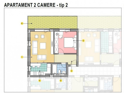 Apartament de 2 camere