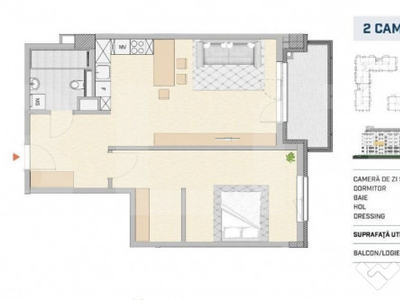 Apartament finisat, 2 camere spatioase, zona SEMICENTRALA