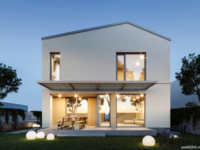 P.F. vând casă modernă în apropiere HCC, eficientă energetic, design interior