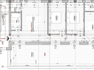 Raritate in APAHIDA! Penthouse FINISAT 4 camere, 82mp, teras